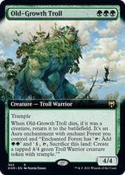 Old-Growth Troll (Extended Art) #365 Foil Kaldheim MTG