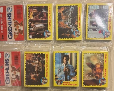 1984 TOPPS GREMLINS  SEALED TWO RACK PACKS W/90 CARDS TOTAL NEAR/MINT-MINT RARE!