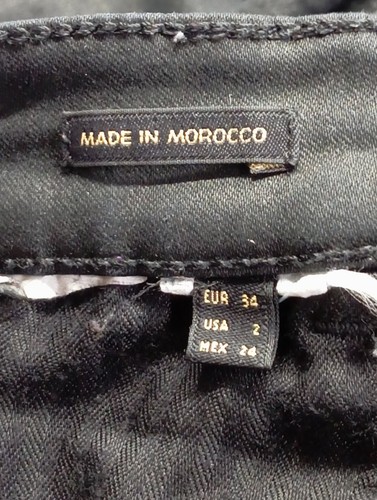 MASSIMO DUTTI Pantalone a zampa d’elefante Donna Taglia IT 38 nero stile casual - Foto 4 di 5
