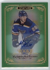 2019 Upper Deck Stature Rookies Green 61/85 Mackenzie MacEachern #121 Auto kq9