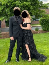 sherri hill prom dress black size 8