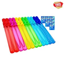 14.6    Big Bubble Wands for Kids, 1 Dozen Bubble Wand Bulk with Refill Soluti...