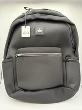 Alo Yoga Stow Backpack Black/Silver NWT  Detachable Pouch 186 Retail Authentic