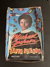 1984 Topps cards Michael Jackson Super Stickers Box 36 packs.