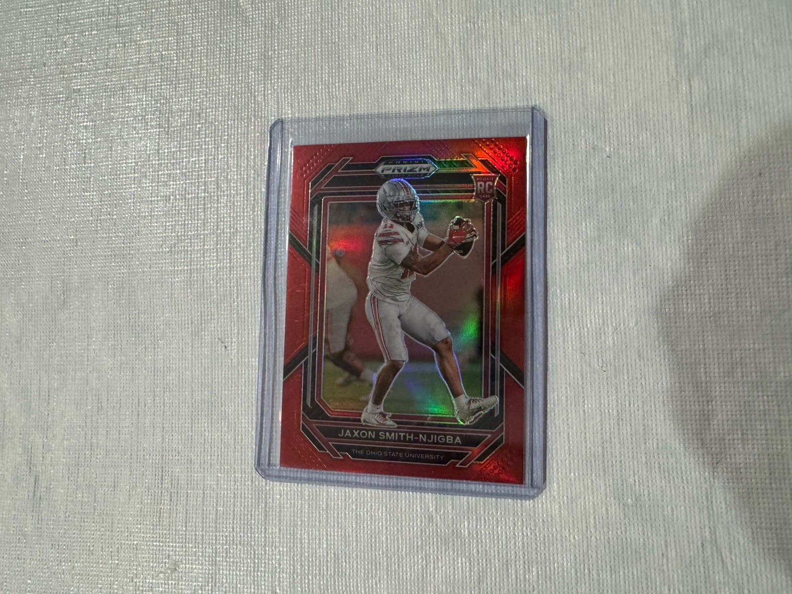 2023 Panini Prizm Draft Picks - Jaxon Smith-Njigba #135 Red Prizm /299 (RC)