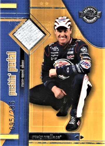 2003 -  Wheels Race Used Shoe NASCAR 095/285  Insert Card - Rusty Wallace