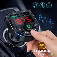 Bluetooth FM Transmitter Car Adapter  Wireless MP3 Player with Dual USB Fast Ch