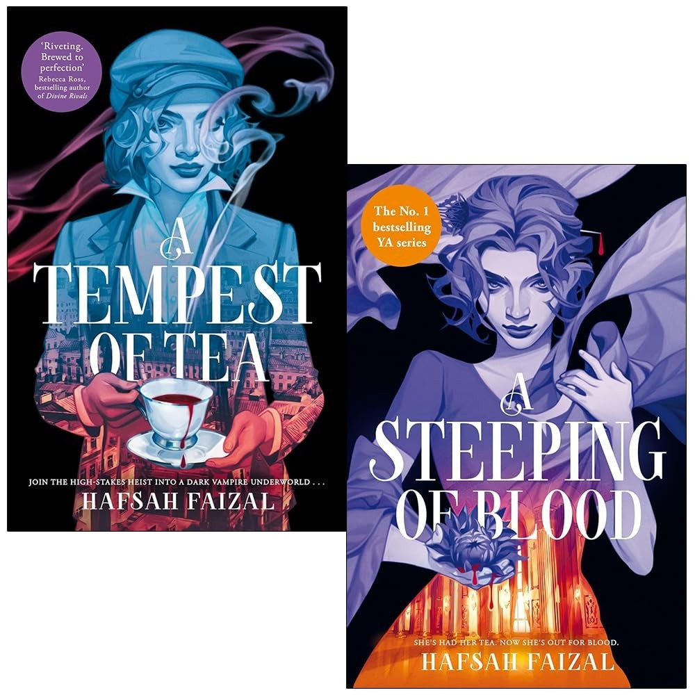 Blood and Tea Series 2 Books Collection Set By Hafsah Faizal A Steeping of Blood