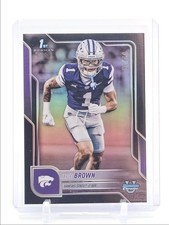 JAYCE BROWN 2025 BOWMAN CHROME UNIVERSITY 1ST BLACK REFRACTOR /10 Q0933