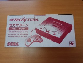 Sega Saturn console with game software and memory card: Christmas Nights