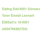 Edding Edd-6001 Schwarz Toner Kompatibel Zu Lexmark E260A21E 18-6001 (4004764983