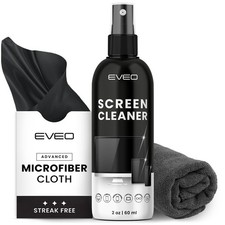 Screen Cleaner Spray and Wipe - TV screen 0.67 Fl Oz Pack of 3 , black