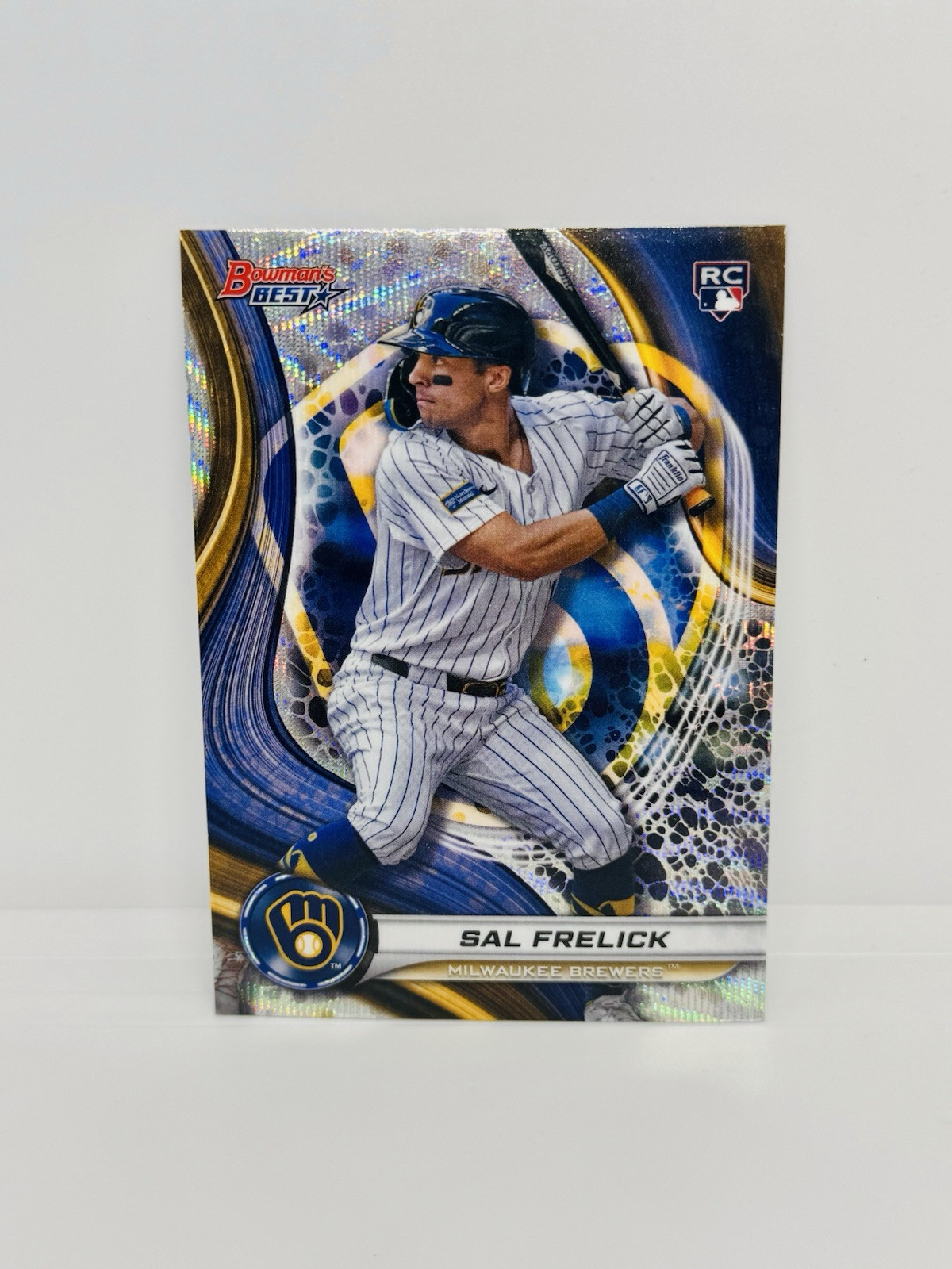 2024 Bowman’s Best SAL FRELICK Rookie Wave Refractor Brewers RC #37