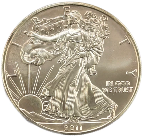 WALKING LIBERTY AMERICAN EAGLE 2011 DOLLAR COIN 1oz .999 FINE SILVER $1 USA