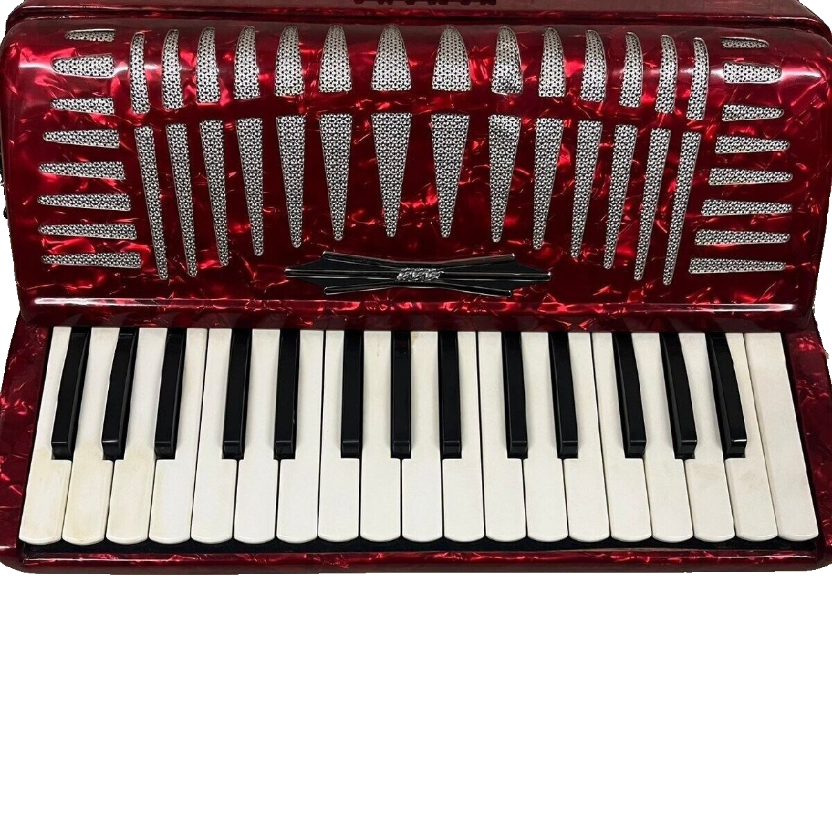 YAMAHA Accordion 32 Keyboard 21 Bass with Red Case Good | eBay
