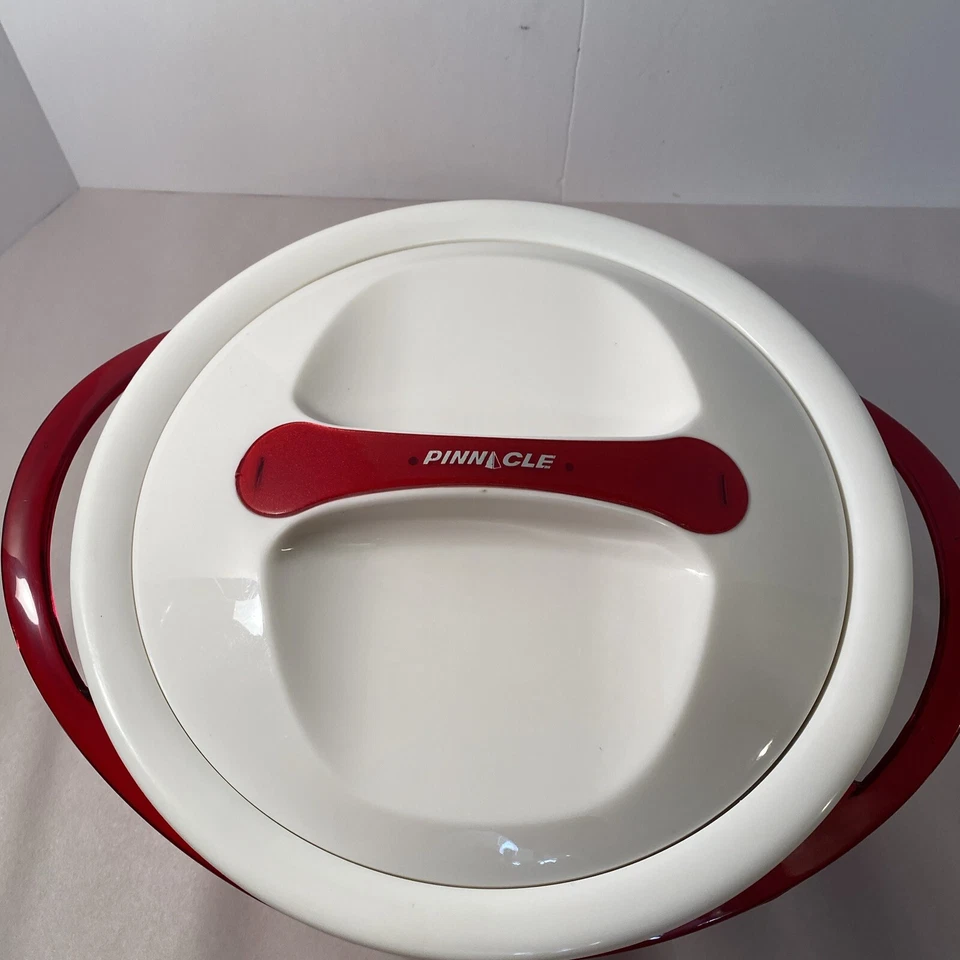 Contenedor de alimentos con aislamiento térmico Pinnacle Tokyo Plast rojo y blanco Foto 3 de 4