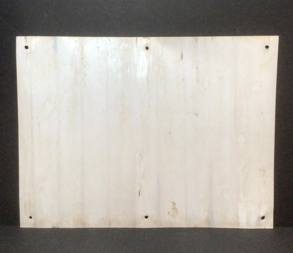 Vtg Emergency Phone Telephone Sign 25 Feet Arrow Yellow Metal 24"x18" Old 936A - Image 2 of 2