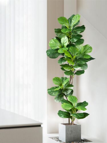 Albero di ficus artificiale grande 70-135 cm - piante finte in gomma per arredamento casa e giardino - Foto 2 di 28