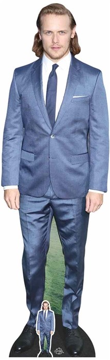 Sam Heughan Lifesize and FREE Mini Cardboard Cutout / Standup