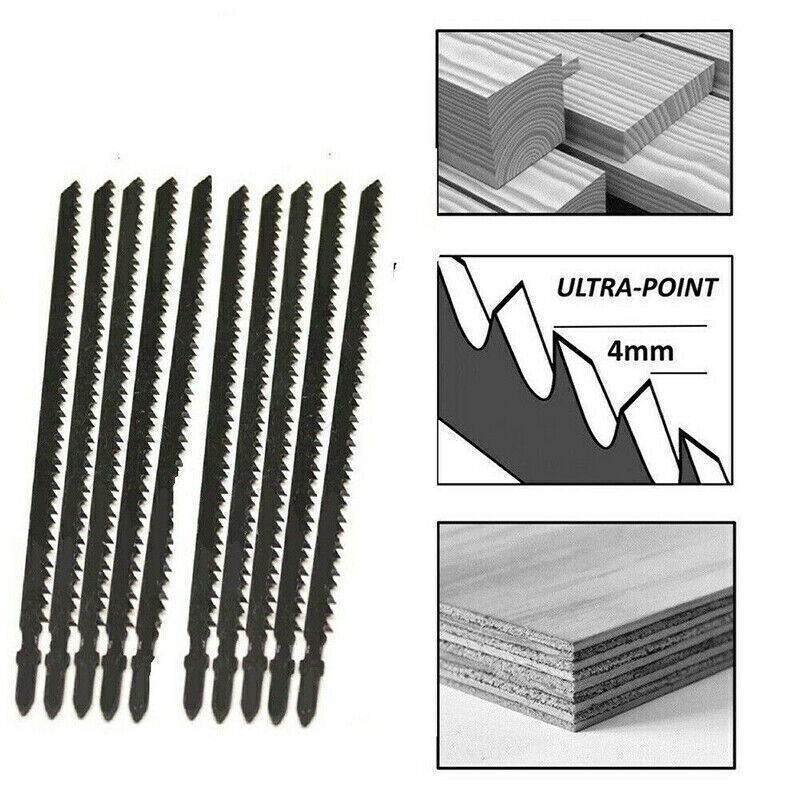 FALKENWALD Stichsägeblätter 10x T744D - Extra Lang 180mm Für Tiefe Schnitte Bis 135mm