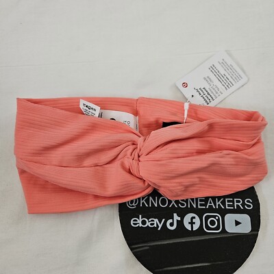 Lululemon Ribbed Nulu Twist-Front Headband RPCR Raspberry  display picture 2