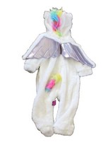 Flying Unicorn Costume Dress Up Halloween Baby Size 0-6m Hood Hyde  Eek Rainbow