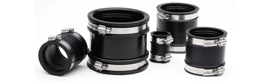 Flexible Rubber Reducer Coupling Adaptor Pipe Connector Fish Pond or Plumbing - Image 4 of 4