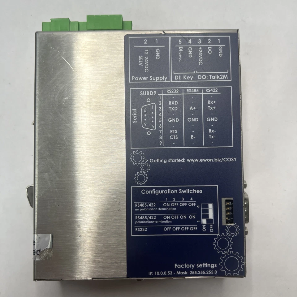 eWON COSY 141 EC51410 MPI VPN Router 12-24VDC 10W 850mA - Image 3 of 4