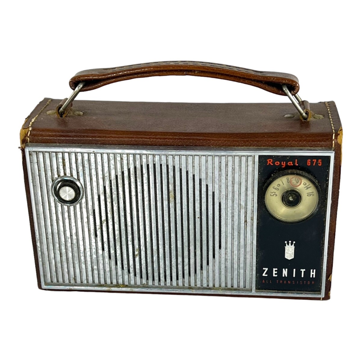 アンティークステレオ Vintage Zenith Royal 675G AM Radio With Original Ear Bud And