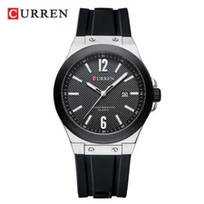 CURREN Men Watch Silicone Wristwatch Fashion Sport Watches for Boys Male Watch