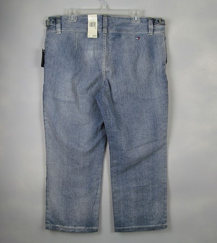 Tommy Hilfiger Jeans Womens Size 16 36x25 Blue Stretch Adjustable Sides Vtg Y2K - Picture 2 of 7