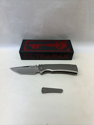 Chaves Ultramar Redencion 229 Folder Titanium Scales M390 Tanto Stonewash Finish