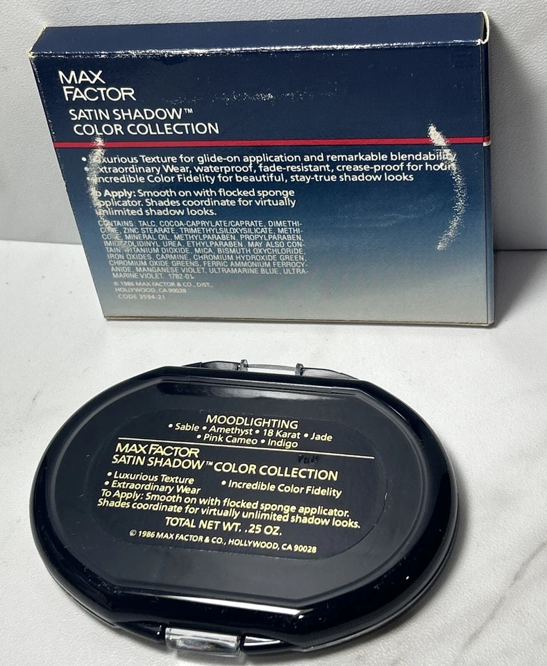 Max Factor 6 атласные тени абажуры цвет коллекции Moodlighting снят с производства - Изображение 4 из 4