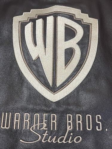 Warner Brothers Brown Leather Jackey With Warner Brothers Embroidery - Picture 4 of 11