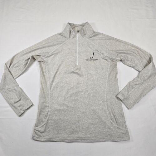Straight Down Men's Golf Grey Quarter Zip Size L