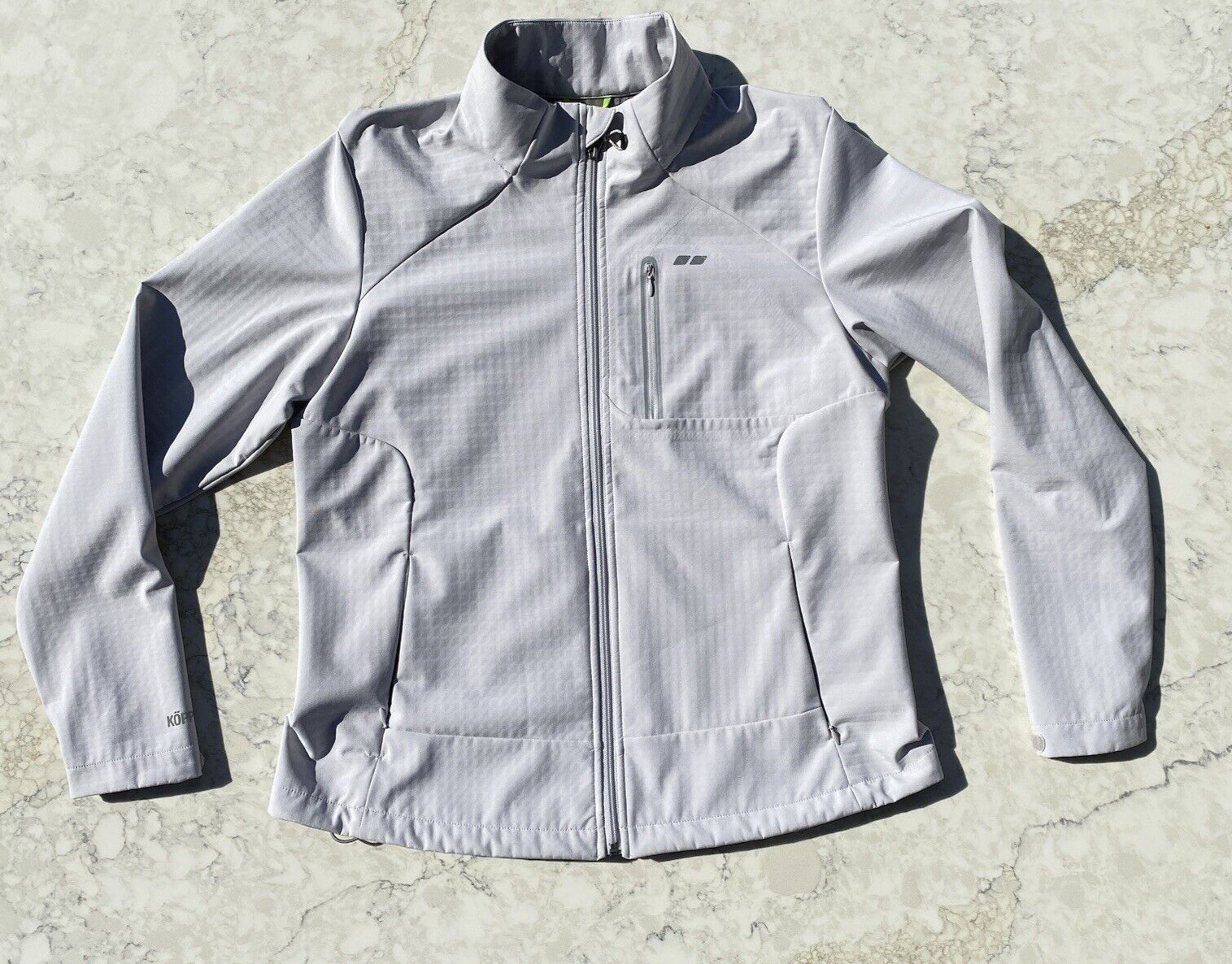 Koppen Softshell Gray Jacket Adjustable Zip Front… - image 11