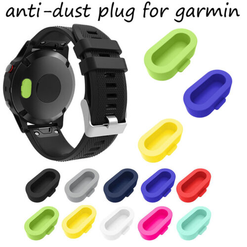 Silicone Anti Dust Plug Cover for Garmin Fenix 6 7X Forerunner Rubber Cork Shell - Picture 1 of 32