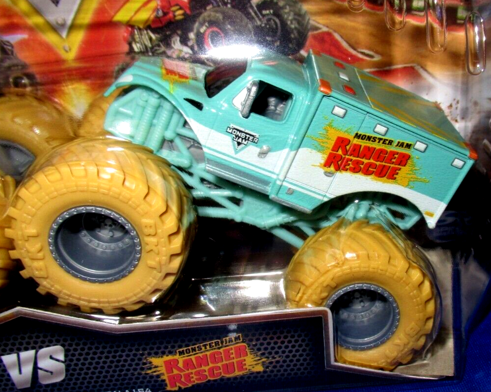 MONSTER JAM DOUBLE 1:64 WRECKREATION VS RANGER RESCUE SERIES