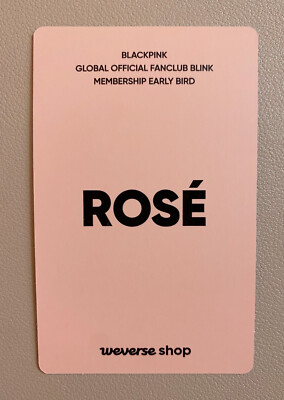 Blackpink Rose Early Bird Weverse POB Photocard | eBay