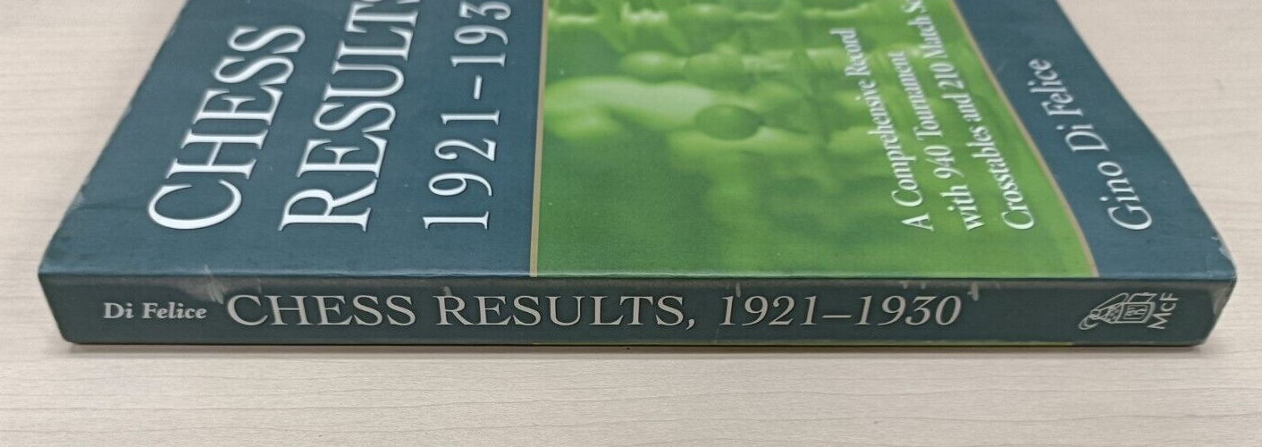 Chess Results, 1921-1930: A Comprehensive Record with 940 Tournament  Crosstables and 210 Match Scores: Di Felice, Gino: 9780786426423:  : Books