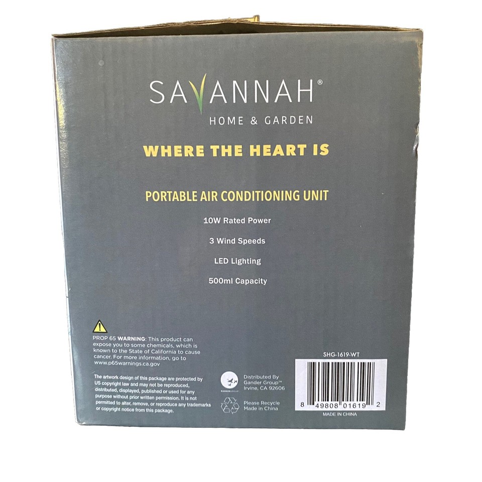 SAVANNAH HOME AND GARDEN, PORTABLE AIR CONDITIONING UNIT. eBay