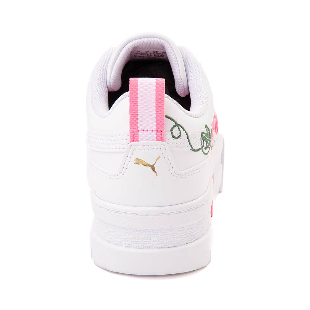 NEW Womens PUMA Mayze Embroidery Athletic Shoe White FLORAL