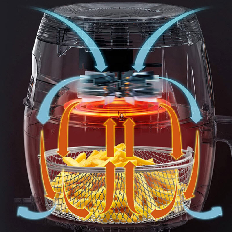 Air Fryer Basket Stainless Steel Mesh Basket for Air Fryer Accessory with Handle