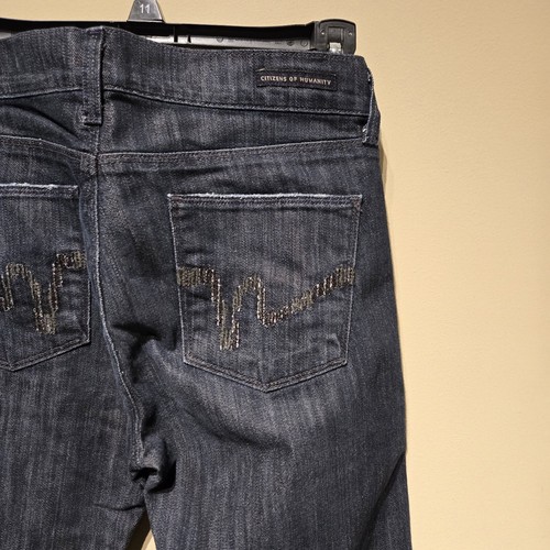 Citizens of Humanity Amber High Rise Low Rise Bootcut Dark Wash Size 29 - Picture 4 of 9