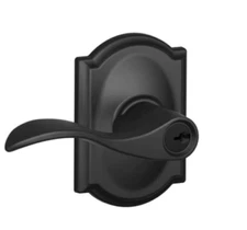 Schlage Accent Keyed Entry Door Handle with Camelot Trim - F51A ACC CAM