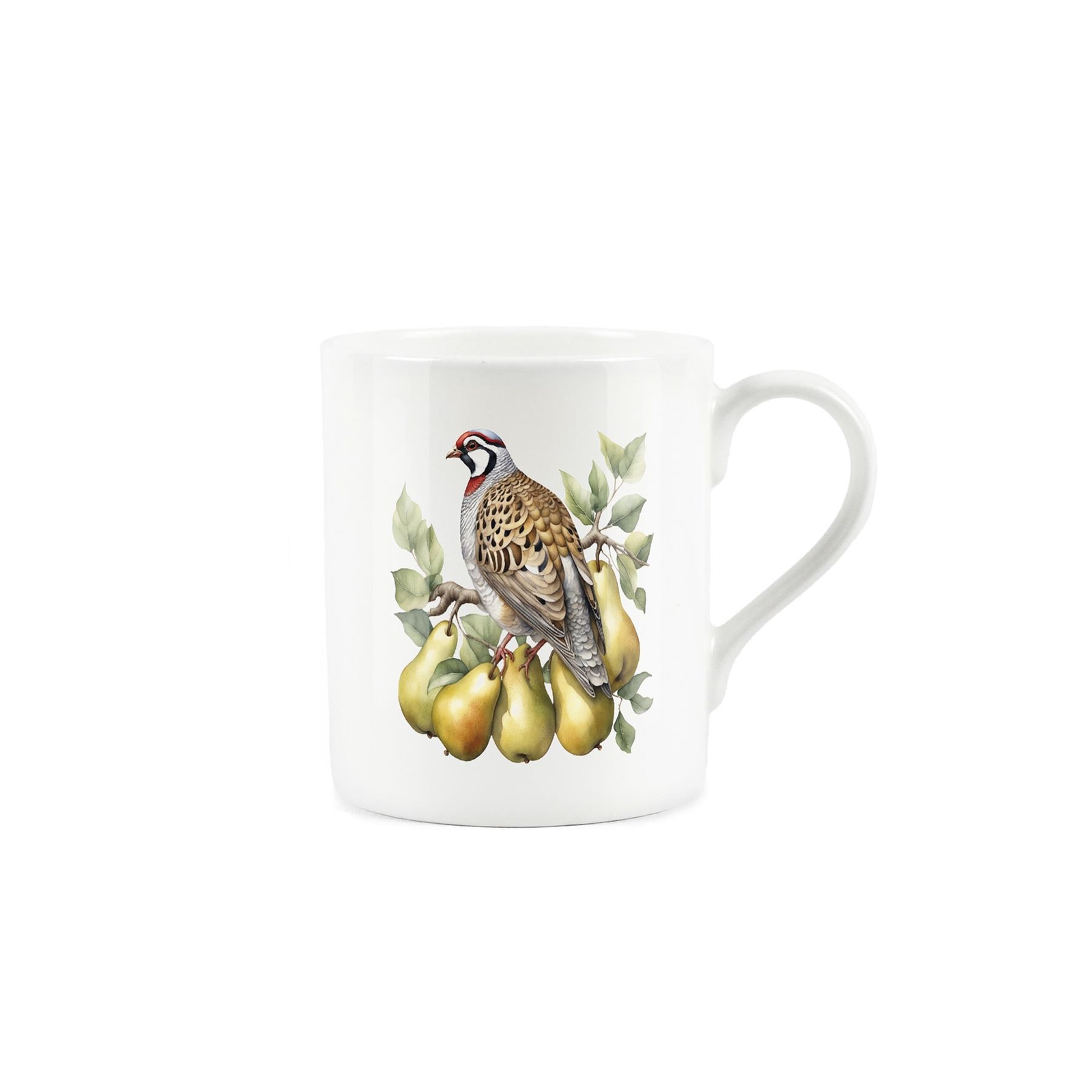 12 Days of Christmas Mug - Small Bone China Gift - Partridge In A Pear Tree