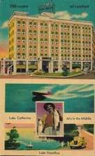 Hot Springs National Park  AR    "The Hotel Como"  Linen Postcard  Arkansas 