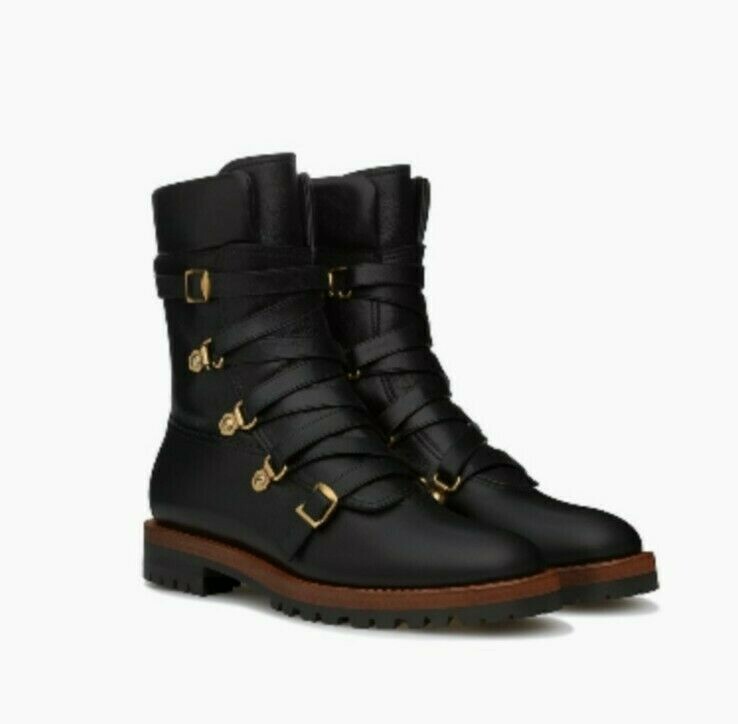 CHRISTIAN DIOR Shiny Calfskin Wildior Low Boot Size UK