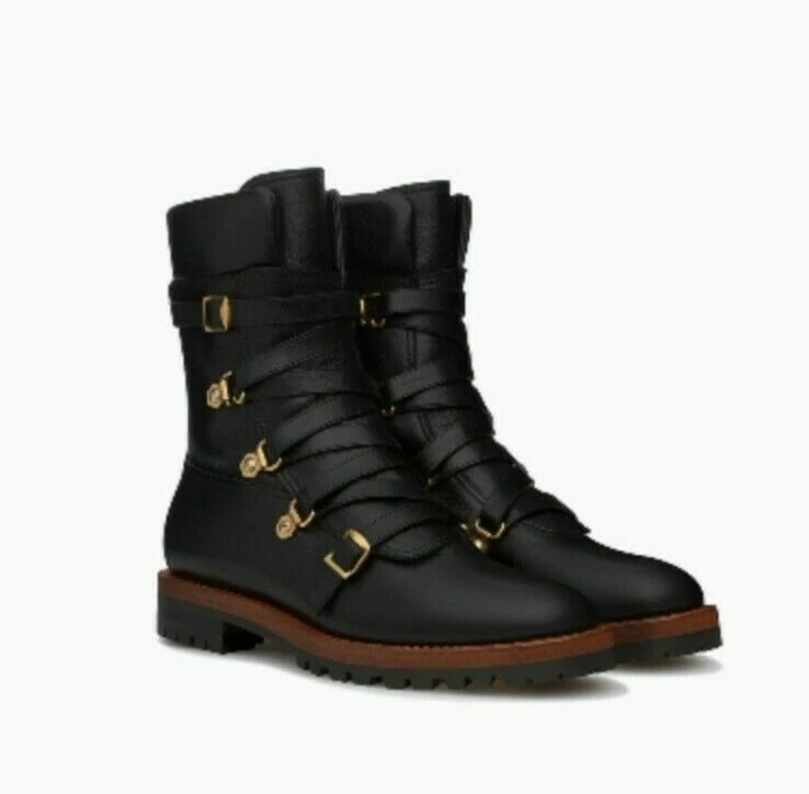 Bottes basses Christian Dior en veau brillant Wildior   taille Royaume Uni 38,5, bottes de créateurs
