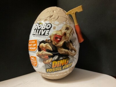 Robo Alive Dino Fossil Find Surprise Robotic Toy egg new by ZURU Easter